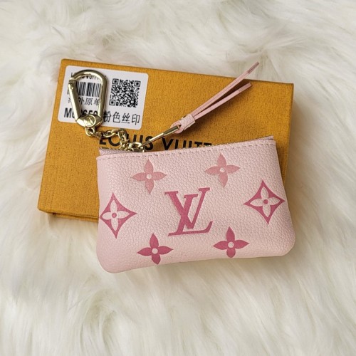 Women's Classic Printed Chain Monogram Canvas Key Wallet pink M62650