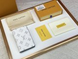 Men's Classic Printed Fashion Cowhide Wallet Card Bag white M30301