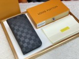 Men's New Retro Embossed Calf Leather Wallet Card Bag black M60017