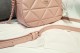 Women's Detachable Adjustable Shoulder Straps Canvas Patchwork Leather Crossbody Shoulder Bag 3360