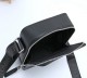 Men's Metal Logo Adjustable Shoulder Strap Large Zipper Canvas Crossbody Shoulder Bag TY1014-4