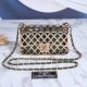 Women's Chain Diamond Grid Hollowed Out Lambskin Crossbody Shoulder Bag 886