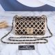 Women's Chain Diamond Grid Hollowed Out Lambskin Crossbody Shoulder Bag 886