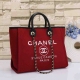 Women's Embroidered Logo Chain Decoration Quilted Canvas Handbag 68741