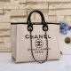 Women's Embroidered Logo Chain Decoration Quilted Canvas Handbag 68741