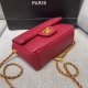 Women's Classic Flap Gold Button Diamond Plaid Sheepskin Chain Flip Over Crossbody Shoulder Bag 6057