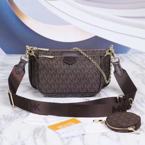 Women's Minimalist Printed Quilted Chain Woven Belt Single Shoulder Crossbody Bag 9965