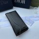 Men's Sewn Striped Decorative Leather Wallet Card Bag black 503