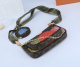 Women's Colorful Pumpkin Print Chain Paired with Wallet Crossbody Single Shoulder Handbag 44840