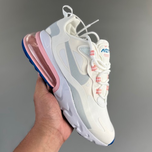 Air Max 270 React White pink Running Shoes
