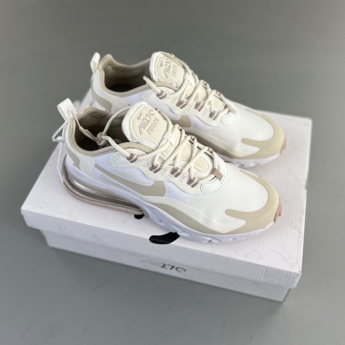 Air Max 270 React White apricot Running Shoes