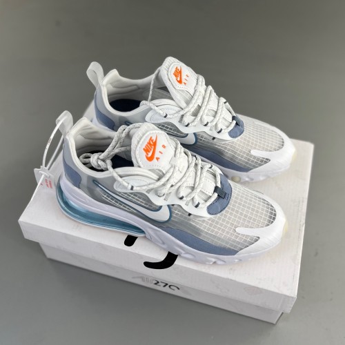 Air Max 270 React Shoes White Blue