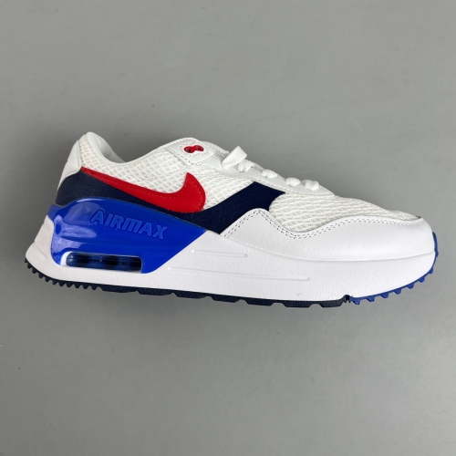 Air Max Systm running shoes white blue