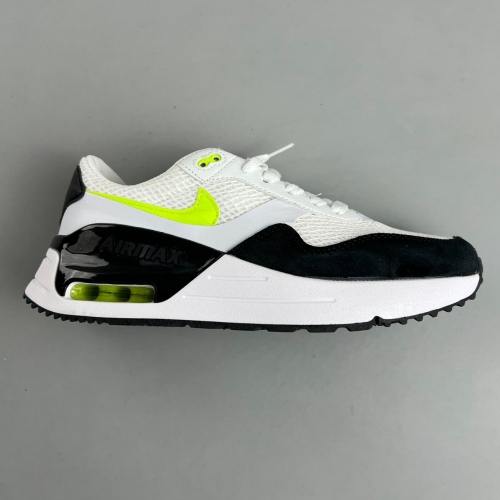 Air Max Systm running shoes White green black