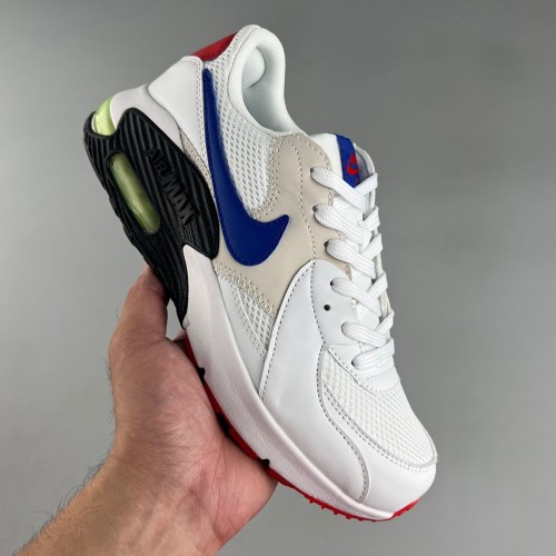 Air Max Excee white black blue running shoes CD4165-101