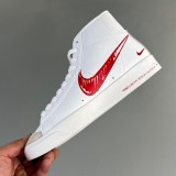 Blazer Mid 77 Sketch White Red Board shoes CW7580-100