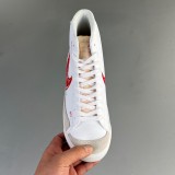 Blazer Mid 77 Sketch White Red Board shoes CW7580-100