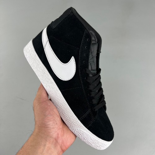 SB Zoom Blazer Mid Board shoes Black White 864349