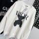 Adult Men's Casual Round Neck Long Sleeve Sweatshirt White