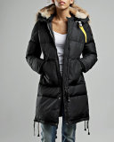 Women's LONG BEAR Long winter thickened warm hooded down jacket