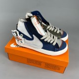 Blazer Mid 1977 Vintage Board shoes Blue Grey DQ5081-119