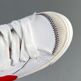 WMNS Blazer Low LX Board shoes white Red DD3111-105