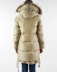 Women's LONG BEAR Long winter thickened warm hooded down jacket khaki