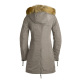 Women's SELMA Long winter thickened warm hooded down jacket beige