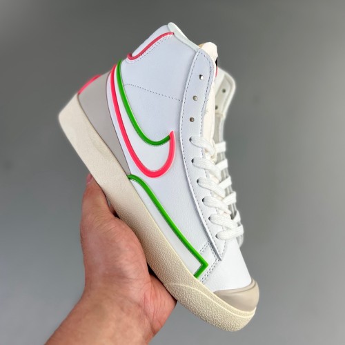Blazer Mid Board shoes white Green pink CZ4627-100