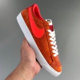 W Blazer Mid Vintage Suede Board shoes White red CI1166