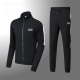Men's Simple Casual Cotton Zipper Jacket Sweatshirt Suit 88872#