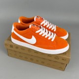 WMNS Blazer Low LX Board shoes White orange 330247