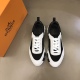 Bouncing Sneaker in calfskin Man's Women's Shoes Black and White
