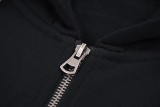 Original quality adult mens Long Sleeve Hooded Tripe Sweatshirt Black W02