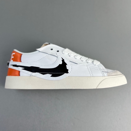 Blazer Low 77 JUMBO Board shoes White black orange FD2158-222