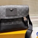 Men's Voyager Fashionable Versatile Messenger Bag Black