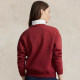Red Adult Casual Round Neck Hoodie Long Sleeve Sweatshirt New Year