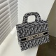 Women's book tote Embroidered full print large capacity single shoulder handbag 085