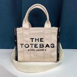 Women's Jacquard Large Capacity Tote Bag Handbag white 6603