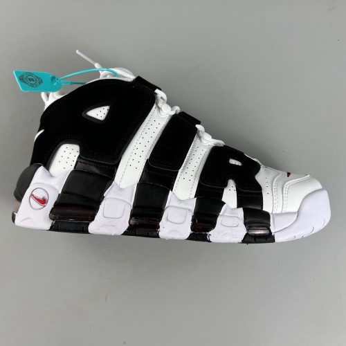 More Uptempo 96 Basketball shoes white black 415082