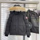 Unisex Wyndham Parka Removable Hooded Down Jacket Black