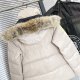 Unisex Wyndham Parka Removable Hooded Down Jacket Beige