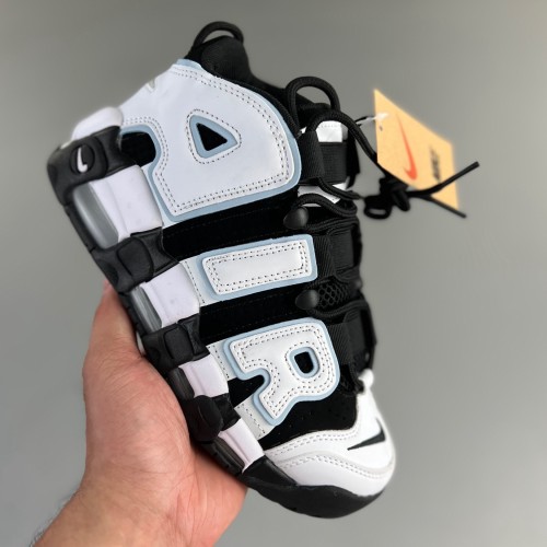 WMNS Air More Uptempo GS Barely Basketball shoes white black