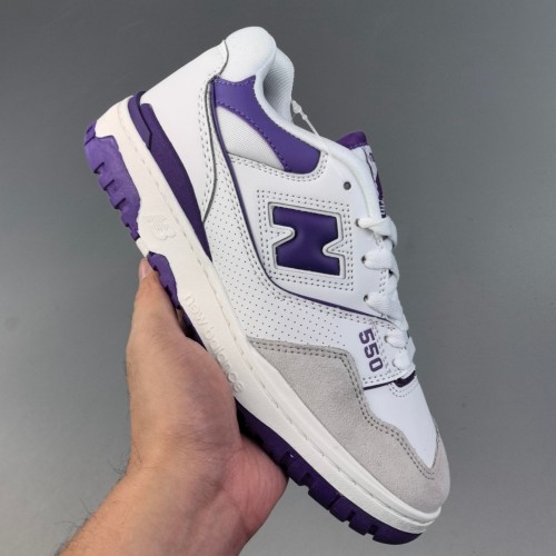 BB 550 running shoes white purple BBW550WT1