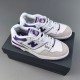 BB 550 running shoes white purple BBW550WT1
