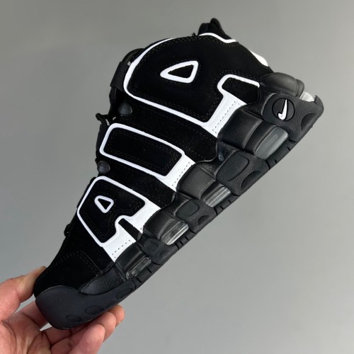 WMNS Air More Uptempo GS Barely Basketball shoes Black 414962-103