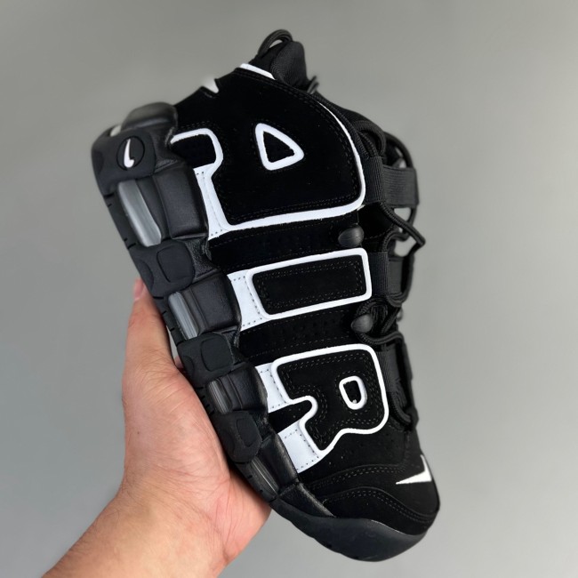 WMNS Air More Uptempo GS Barely Basketball shoes Black 414962-103