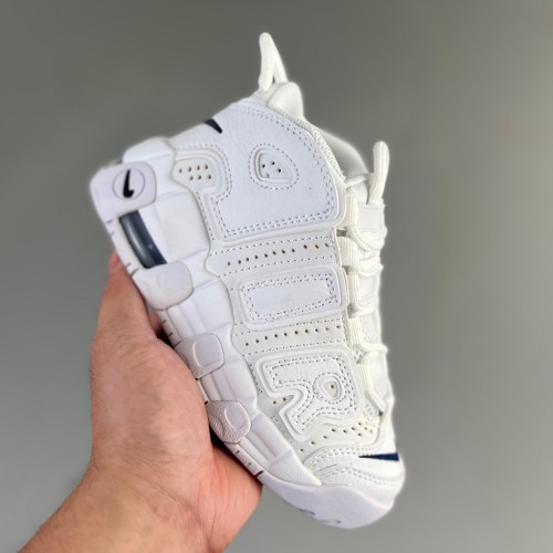 WMNS Air More Uptempo GS Barely kid Basketball shoes White