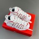 WMNS Air More Uptempo GS Barely kid Basketball shoes White RED