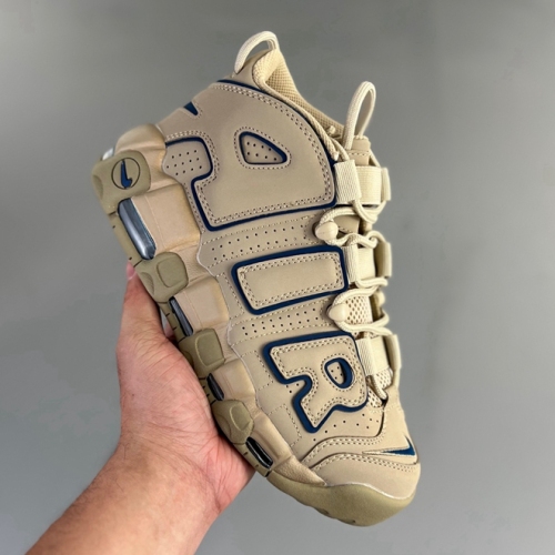 WMNS Air More Uptempo GS Barely Basketball shoes Brown